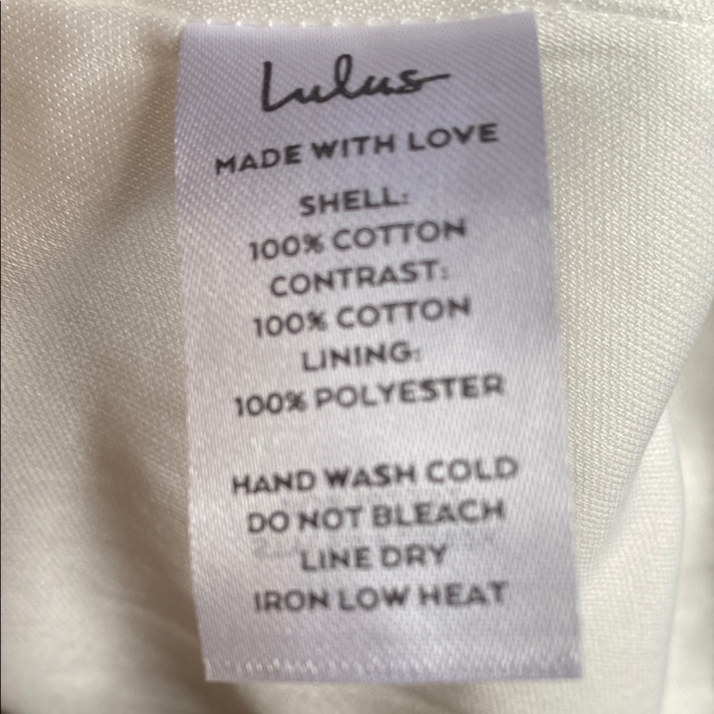 Lulu’s Chic White Eyelet Pattern Maxi Dress XL Summer Wedding Guest - Picture 7 of 14